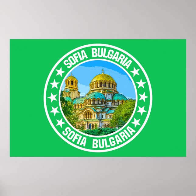 Affiche Sofia Bulgarie (Devant)