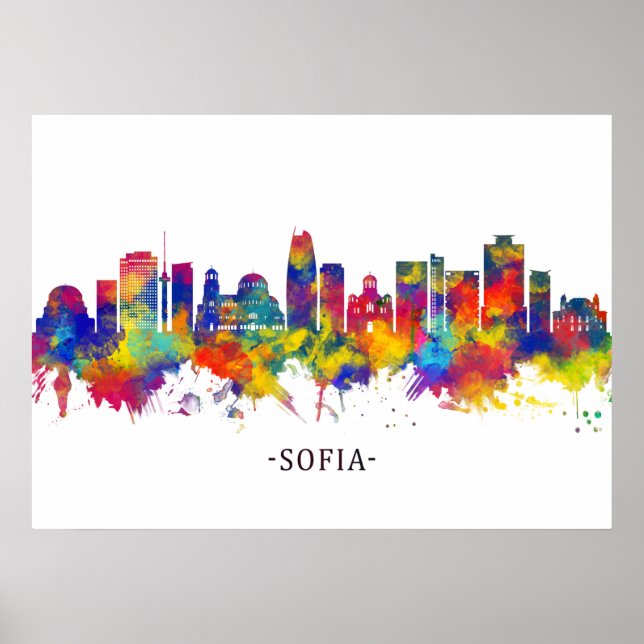 Affiche Sofia Skyline (Devant)
