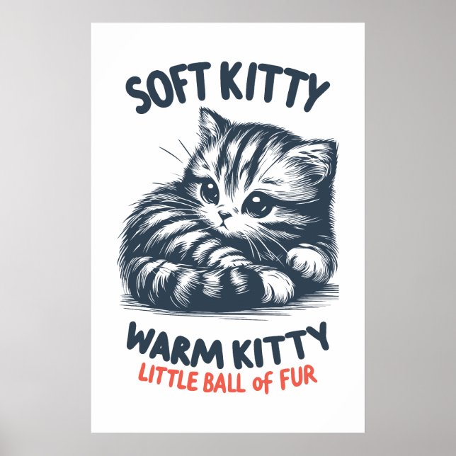 Affiche Soft Kitty (Devant)