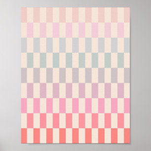 Affiche Soft Pastel Stripes 02