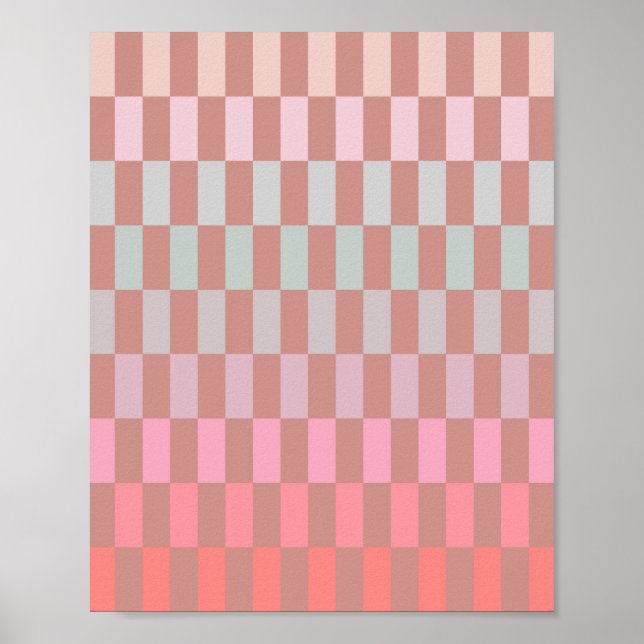 Affiche Soft Pastel Stripes 03 Cinnamon (Devant)