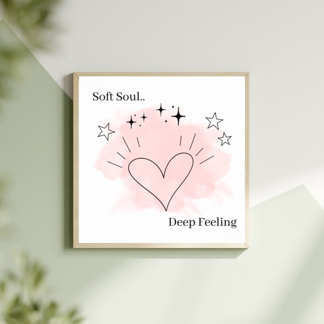 Affiche Soft Soul Wall Art – Modern Aesthetic Home Decor (Créateur téléchargé)