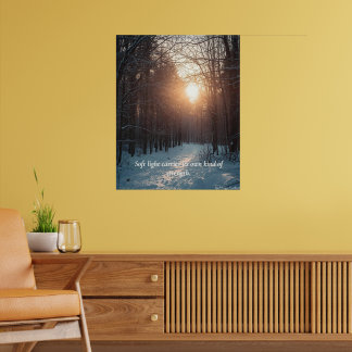 Affiche Soft Winter Light – Minimalist Calm Art Print