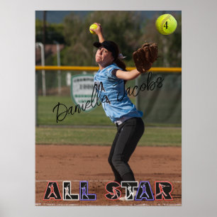 Affiche Softball All Star Remplacer la photo