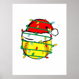 Affiche Softball de Noël
