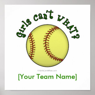 Affiche Softball-Green