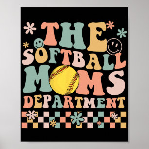 Affiche Softball Moms Département Fun Mothers Day Costume