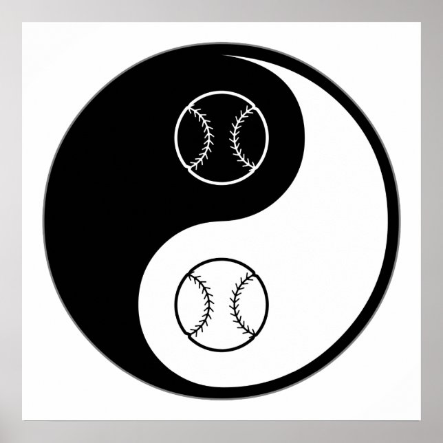 Affiche Softball Yin Yang (Devant)