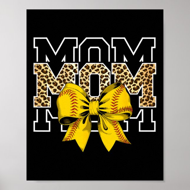 Affiche Softll Bow Women For Softll Leopard Mom Mothers Da (Devant)