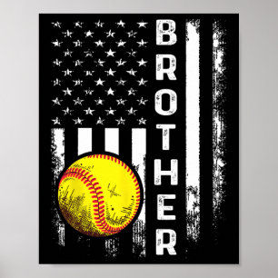 Affiche Softll Brother American Flag Vintage Noël Xma