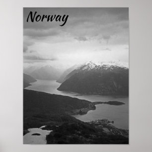 Affiche Sognefjord, Norvège