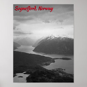 Affiche Sognefjord, Norvège