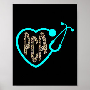 Affiche Soins aux patients Pca Coeur constant Leopard Infi