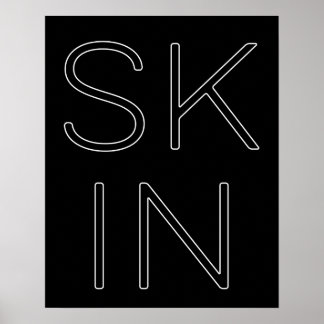 Affiche Soins de la peau Soins de la peau Lover de la peau