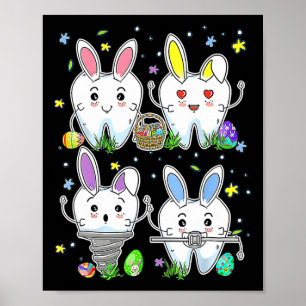 Affiche Soins dentaires mignonnes Escouade dentaire Assist