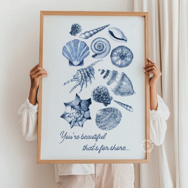 Affiche Soins infirmiers Seashell Imprimer le devis person (Seashell Nursery Print Personalized Quote)