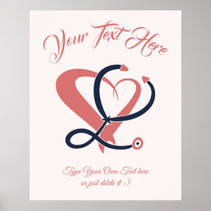 Affiche Soins Médicales, Soins infirmiers, Urgence. Modèle