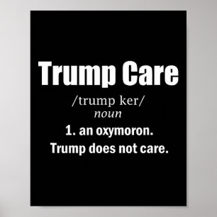 Affiche Soins Trump Anti-trump pour hommes et femmes