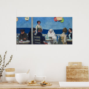 Affiche Soir Bleu   Edward Hopper  