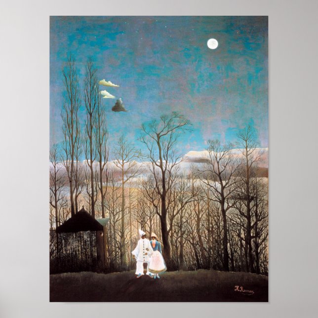 Affiche Soirée Carnaval, Rousseau (Devant)