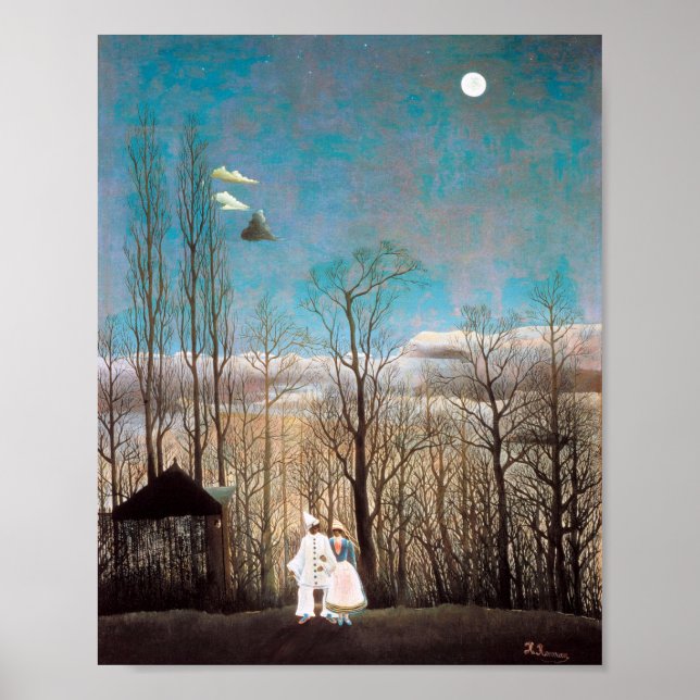 Affiche Soirée Carnaval, Rousseau (Devant)