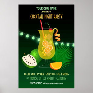 Affiche Soirée Cocktail Club/Corporatif