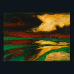 Affiche Soirée d'automne | Emil Nolde |<br><div class="desc">Le soir d'automne est un tableau de 1924 Emil Nolde.</div>