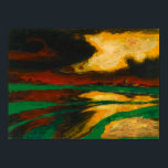 Affiche Soirée d'automne | Emil Nolde |<br><div class="desc">Le soir d'automne est un tableau de 1924 Emil Nolde.</div>