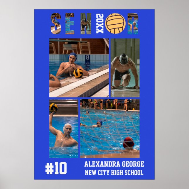 Affiche Soirée de fin d'études de water-polo (Devant)