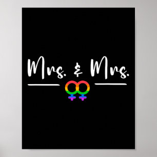 Affiche Soirée De Mariage Lgbt Pour Mme Et Mme Honey