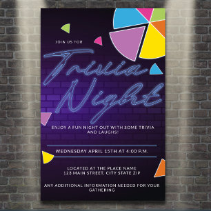 Affiche Soirée de Neon Trivia