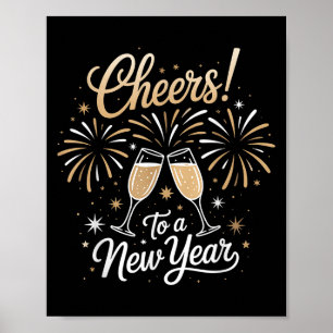 Affiche Soirée De Nouvel An À Un Nouvel An Heureux Nouvel