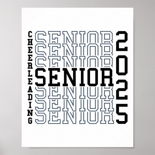 Affiche Soirée de seniors de cheerleading Cheer Senior 202 (Devant)