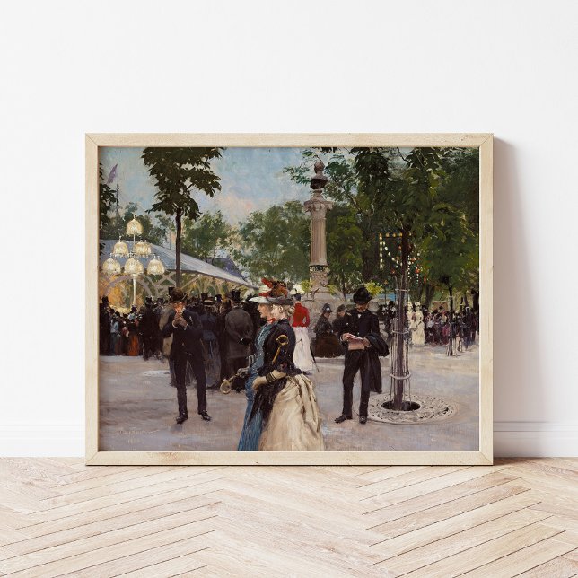 Affiche Soirée d'été à Tivoli | Paul Fischer (Créateur téléchargé)