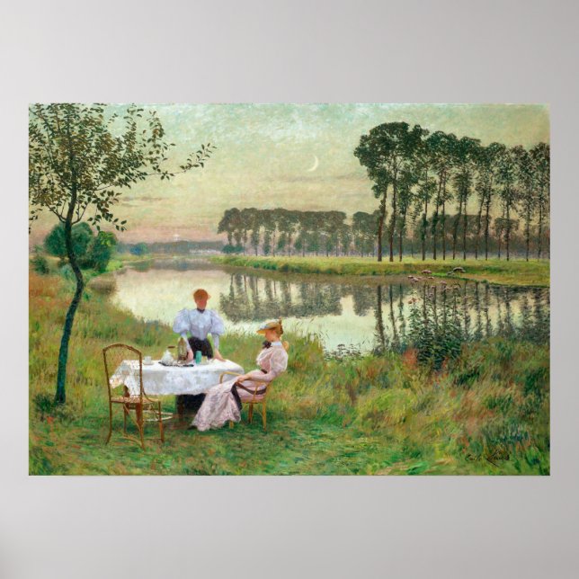 Affiche Soirée d'été par Emile Claus (Devant)