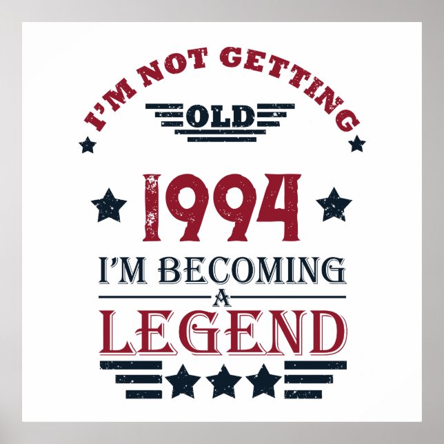 Affiche Soirée personnalisée de trente vintages 30e annive (Devant)