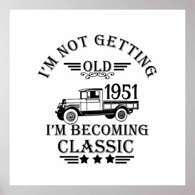 Affiche Soirée personnalisée vintage de 65e anniversaire (Devant)