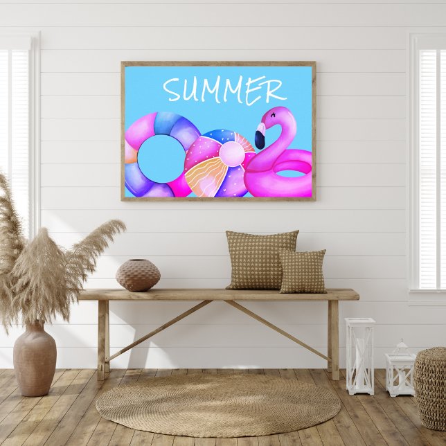 Affiche Soirée Piscine d'été (Créateur téléchargé)