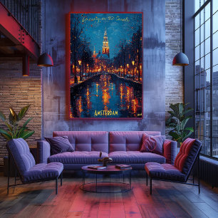 Affiche Soirées d'Amsterdam - Reflets de Sérénité