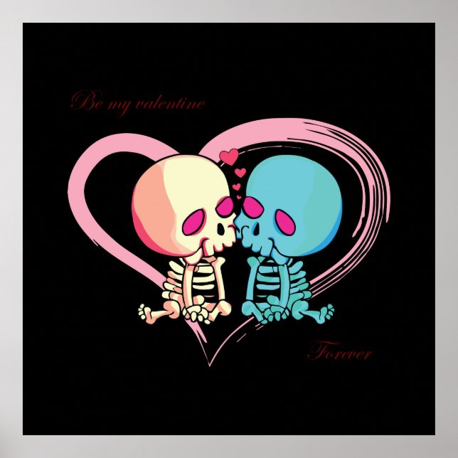 Affiche Sois ma Saint Valentin pour la Saint Valentin. (Devant)