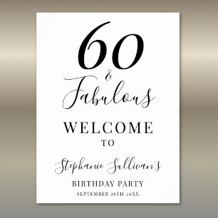 Affiche Soixante ans et Fabuleux 60e anniversaire