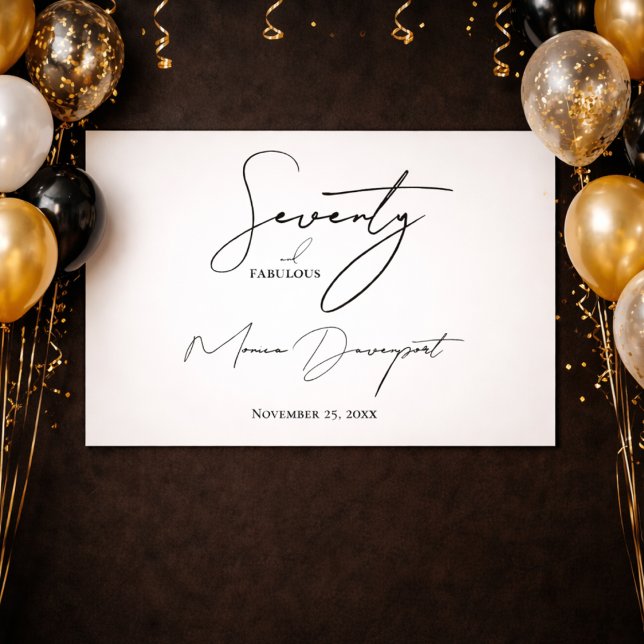 Affiche Soixante-dix ans et Fabuleux  (Créateur téléchargé)