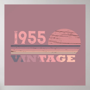 Affiche Soixante-dix vintages 70e anniversaire personnalis