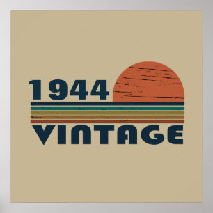 Affiche Soixante-dix vintages fête du 80e anniversaire