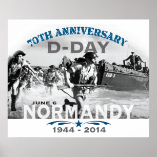 Affiche Soixante-dixième anniversaire de le jour J de la