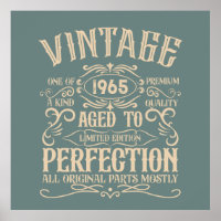 Soixante vintage 60e anniversaire personnalisée