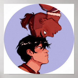 Affiche Sokka et Zuko Head Bonk transparents