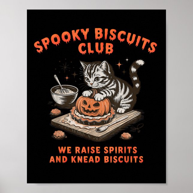 Affiche Soky Biscuits Club Cat Halloween Cuisson (Devant)