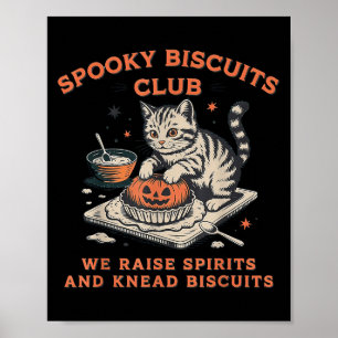 Affiche Soky Biscuits Club Chat, Cuisson Halloween