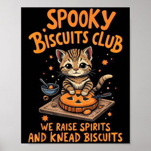 Affiche Soky Biscuits Club Chat Drôle Halloween Baking